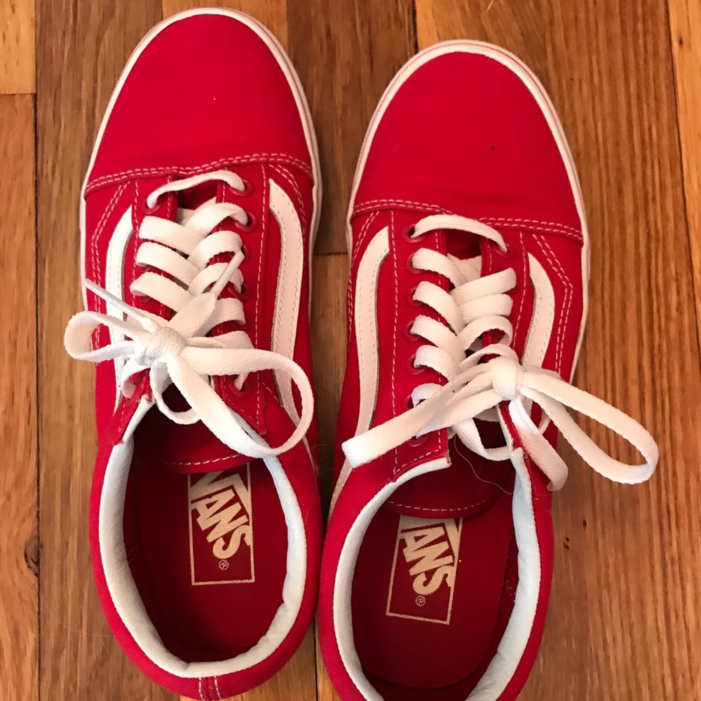 BRAND NEW red vans!